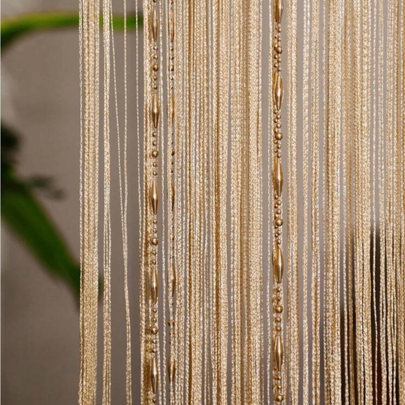 Elegant Beige String Curtain - Picture 2 of 4